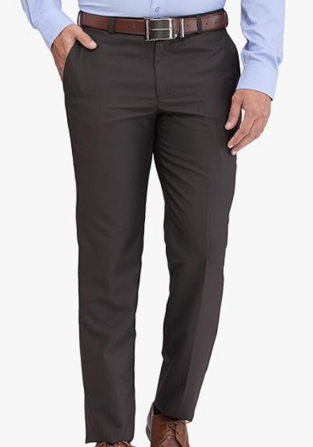 Park Avenue regular-fit feature a classic checks pattern With a flat-front design and clean tailoring