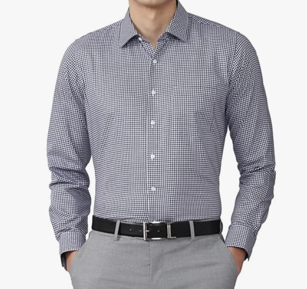 Van Heusen checkered shirt is made from premium breathable cotton