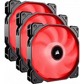Corsair AF120 Air Series, 120 mm LED Low Noise Cooling Fan - Red (Triple Pack)