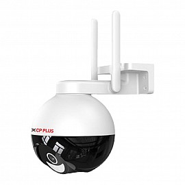 CP Plus CP-Z43A 2K 4MP QUAD Wi-fi Full Color Outdoor Smart Security Camera | 360˚ with Pan & Tilt | Two Way Talk | Human Detection | Night Vision | Supports SD Card (Up to 128 GB) | Alexa & OK Google (CP-Z43A)