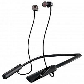 Portronics Harmonics Z10 in Ear Bluetooth Headphone with Mic, 35Hour Playtime,10mm Driver, Magnetic Earbuds, Voice Assistant, Bluetooth 5.3V, IPX4 Water/Sweat Resistance, Type C fast Charging - Black