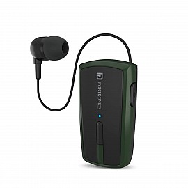 Portronics Harmonics KLIP 4 Retractable Bluetooth Music & Calling Earphone - Green (POR-1426)