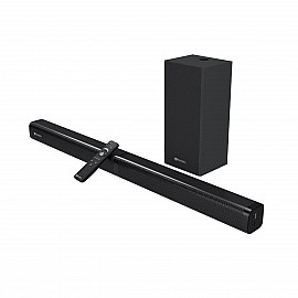 Portronics Pure Sound 103 Detachable 100W Bluetooth Soundbar with Wired Subwoofer/ 2.1 Channel System/ USB/ Aux/ MicroSD Slot