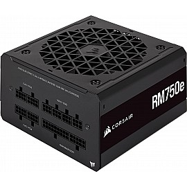 Corsair RM750e Fully Modular Low-Noise ATX Power Supply - ATX 3.0 & PCIe 5.0 Compliant - 105°C-Rated Capacitors - 80 Plus Gold Efficiency - Modern Standby Support - Black