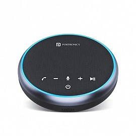 Portronics Talk One Conference Speaker with 360 Voice Coverage/ 3 Mics/ Bluetooth 5.1/ USB/ Aux-In slots (POR 1386)