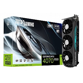Zotac Gaming GeForce RTX 4070 SUPER Trinity OC Black Edition 12GB GDDR6X 192-Bit Triple Fan Graphics Card (ZT-D40720J-10P)