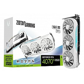 Zotac Gaming GeForce RTX 4070 Ti SUPER Trinity OC White Edition 16GB GDDR6X 256-Bit Triple Fan Graphics Card (ZT-D40730Q-10P)