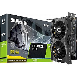 Zotac Gaming GeForce GTX 1650 AMP Core GDDR6 4GB 128-Bit Dual Fan Graphics Card (ZT-T16520J-10L)